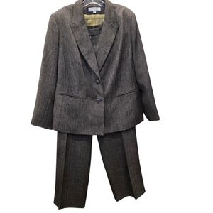 Suit Studio Charcoal with Gold Blazer/Pants suit
